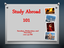 Abroad 101 - Advisement | The University of New Mexico