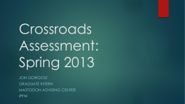 Crossroads Assessment