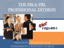 WORKING WITH YOUR PROFESSIONAL DIVISION …