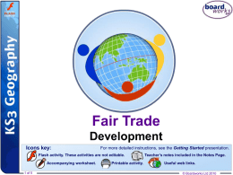 Fair Trade Development - Boardworks