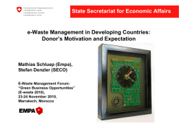 2_SECO - E-waste Managmenet Forum