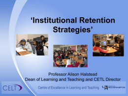 Learning and teaching research &ndash; from strategy to action