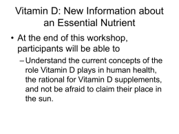 Nutritional Education in the USIn a 1991 survey, only 23%