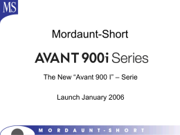 Mordaunt-Short Avant 900i
