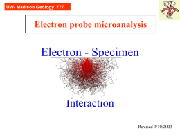Electron probe microanalysis