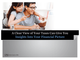 Total Tax Insights - Clear View of Your Taxes PowerPoint