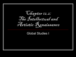 Chapter 12.2: The Intellectual and Artistic Renaissance