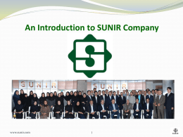 An Introduction to SUNIR Company