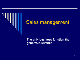 Sales management - Executive Blog | Excellence Through