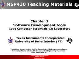 Diapositivo 1 - Texas Instruments