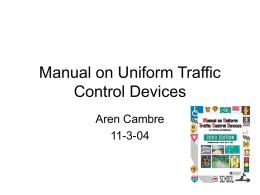 Manual on Uniform Traffic Control Devices
