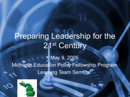 Preparing Leadership for the 21st Century