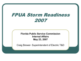JEA Storm Readiness 2006