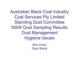 Coal Services Dust Committee & Results