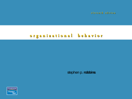 Organizational Behavior 11e