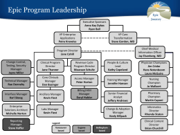 Epic Program Leadership