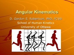 Angular Kinematics - University of Ottawa