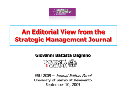The View from the Strategic Management Journal