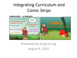 Integrating Curriculum and Comic Strips