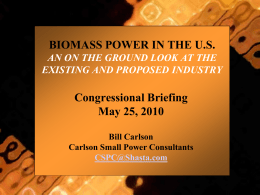 Biomass Power in the US
