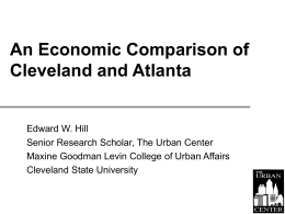 An Economic Comparison of Cleveland, Portland, and Seattle