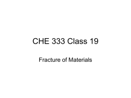 CHE 333 Class 19