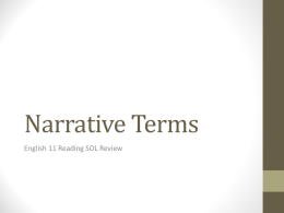 Narrative Terms