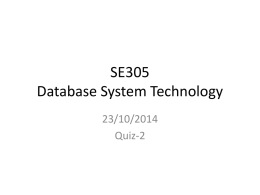 CS304 Database Concepts