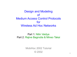 TCP for Mobile and Wireless Hosts