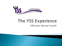 The YSS Experience
