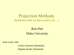 Projection Methods