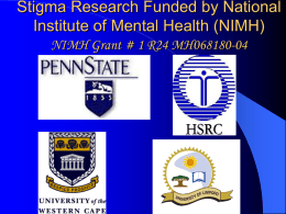 Topics for the two projects - Pennsylvania State University