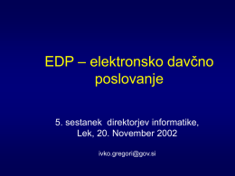 EDP – elektronsko davčno poslovanje