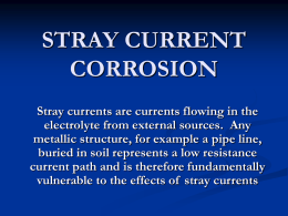 STRAY CURRENT CORROSION - Universiti Sains Malaysia