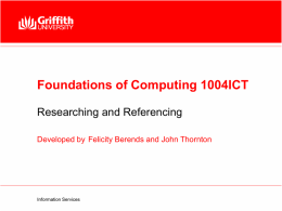 Library combo - School of ICT, Griffith University