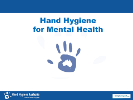 Hand Hygiene in Mental Health