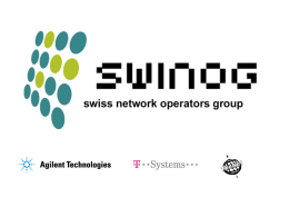 Folie 1 - Swiss Network Operators Group