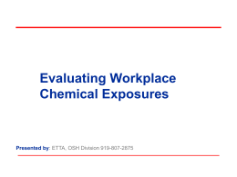 Evaluating Workplace Chemical Exposure