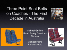 Three Point Seat Belts on Coaches