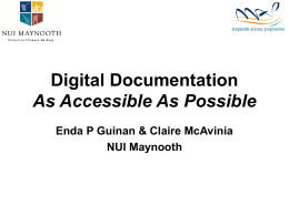 PowerPoint Presentation - Best Practice for Digital Documents