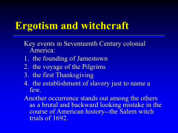 Ergotism and witchcraft - WWW.PHARMGUSE.NET