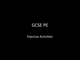 GCSE PE - Olchfa Comprehensive School