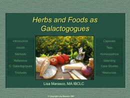 Herbal Galactogogues - Aspire Communications
