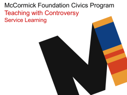 Title Here - McCormick Foundation