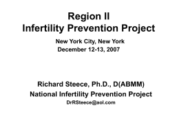 Region II Infertility Prevention Project New York City