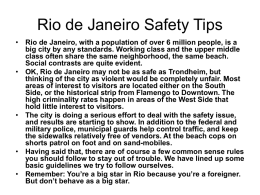 Rio de Janeiro Safety Tips