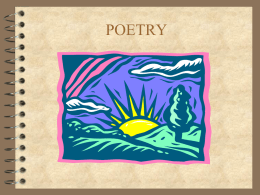 POETRY - Ms Creadon / FrontPage