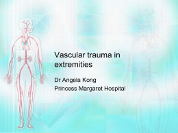 Vascular trauma in extremities