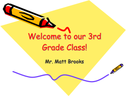 Welcome to our 4th grade class!