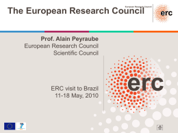 European Research Council - Universidade Federal do Rio